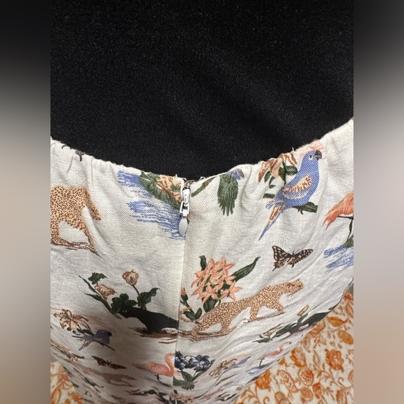 REFORMATION JANEIRO  SAFARI MIDI CUTE OUTBACK 100% LINEN DRESS SIZE 6 - Picture 9 of 16